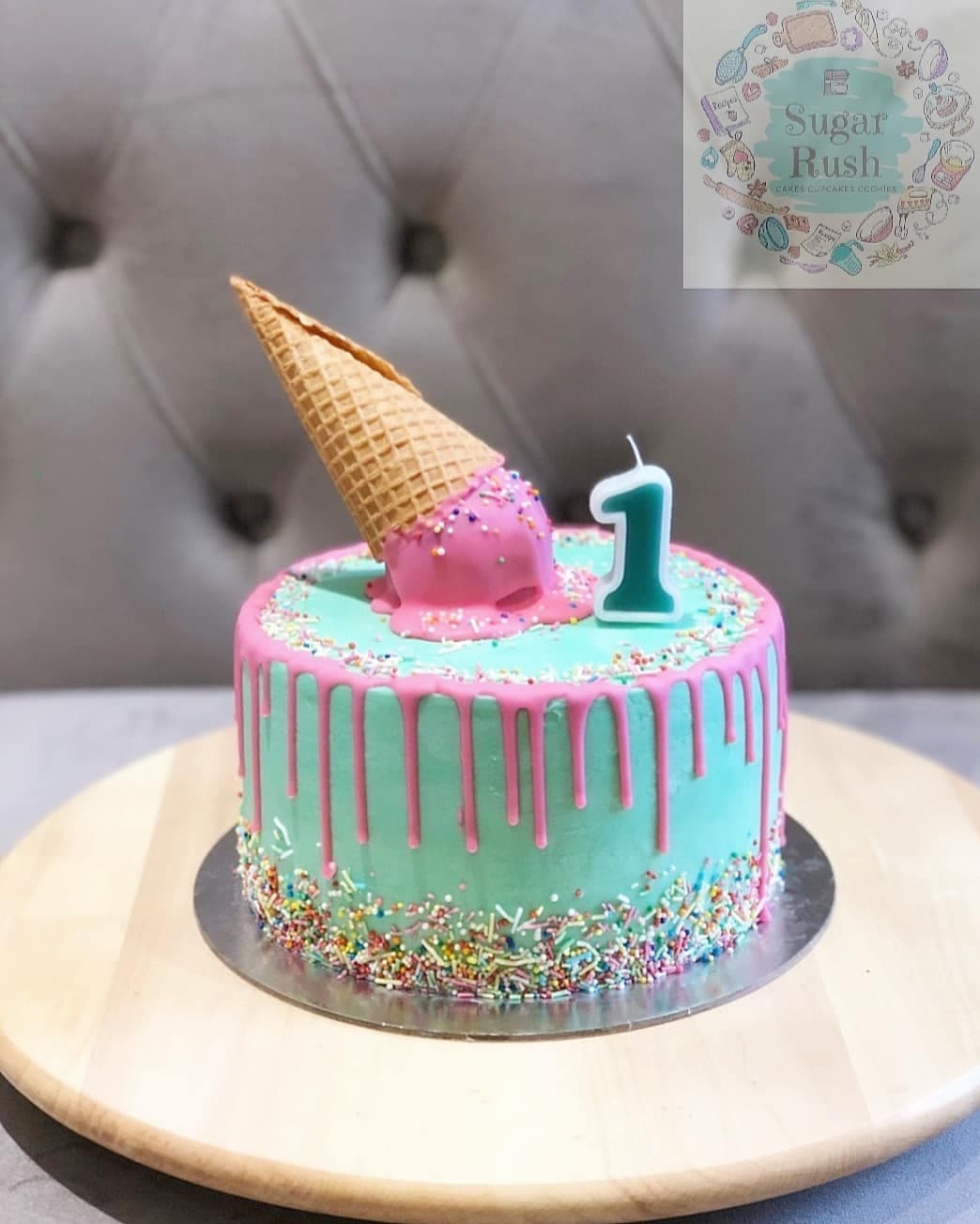 Ice Cream Drip Cake