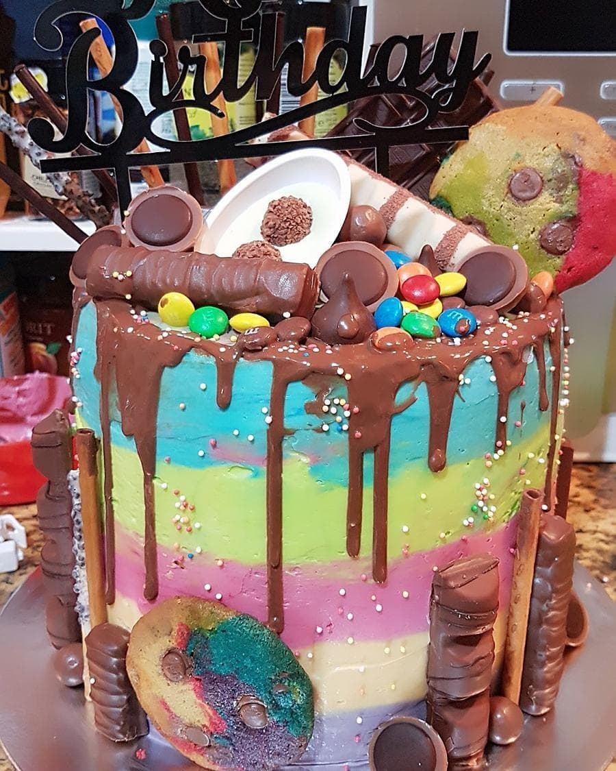 Rainbow Overload Cake