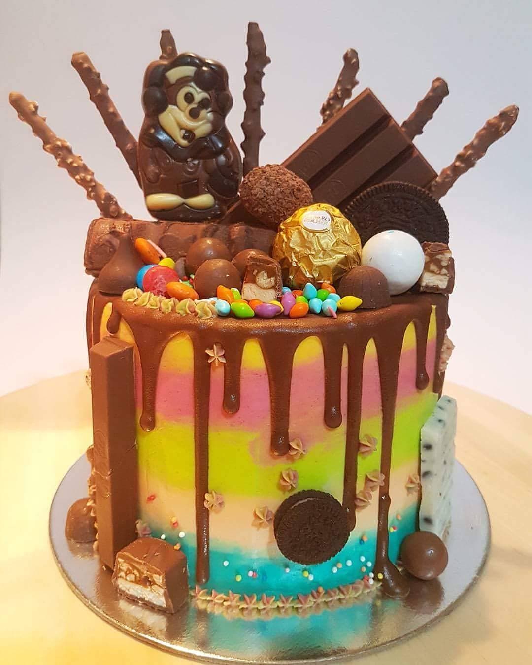 Rainbow Drip Cake