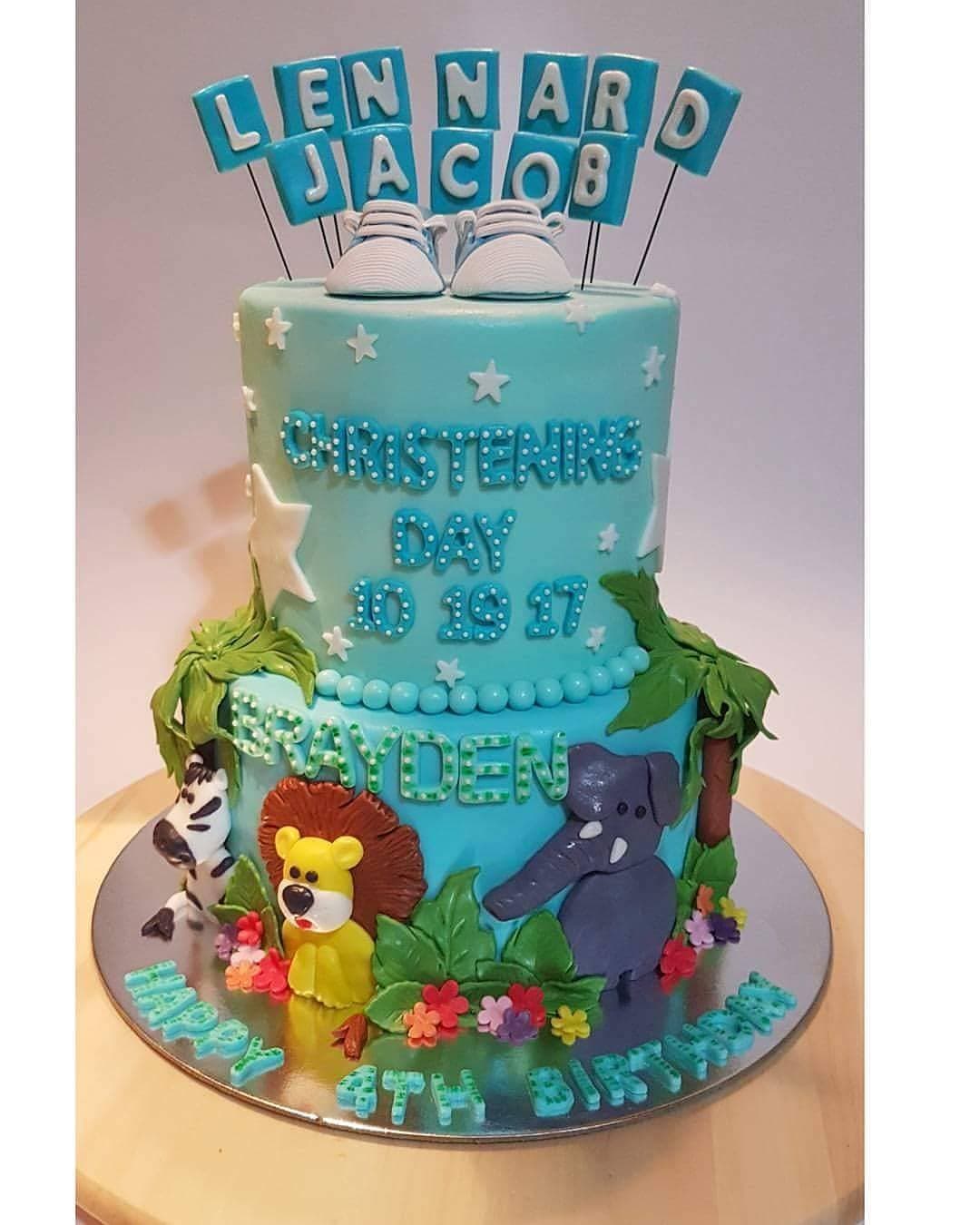 Safari Christening Tier