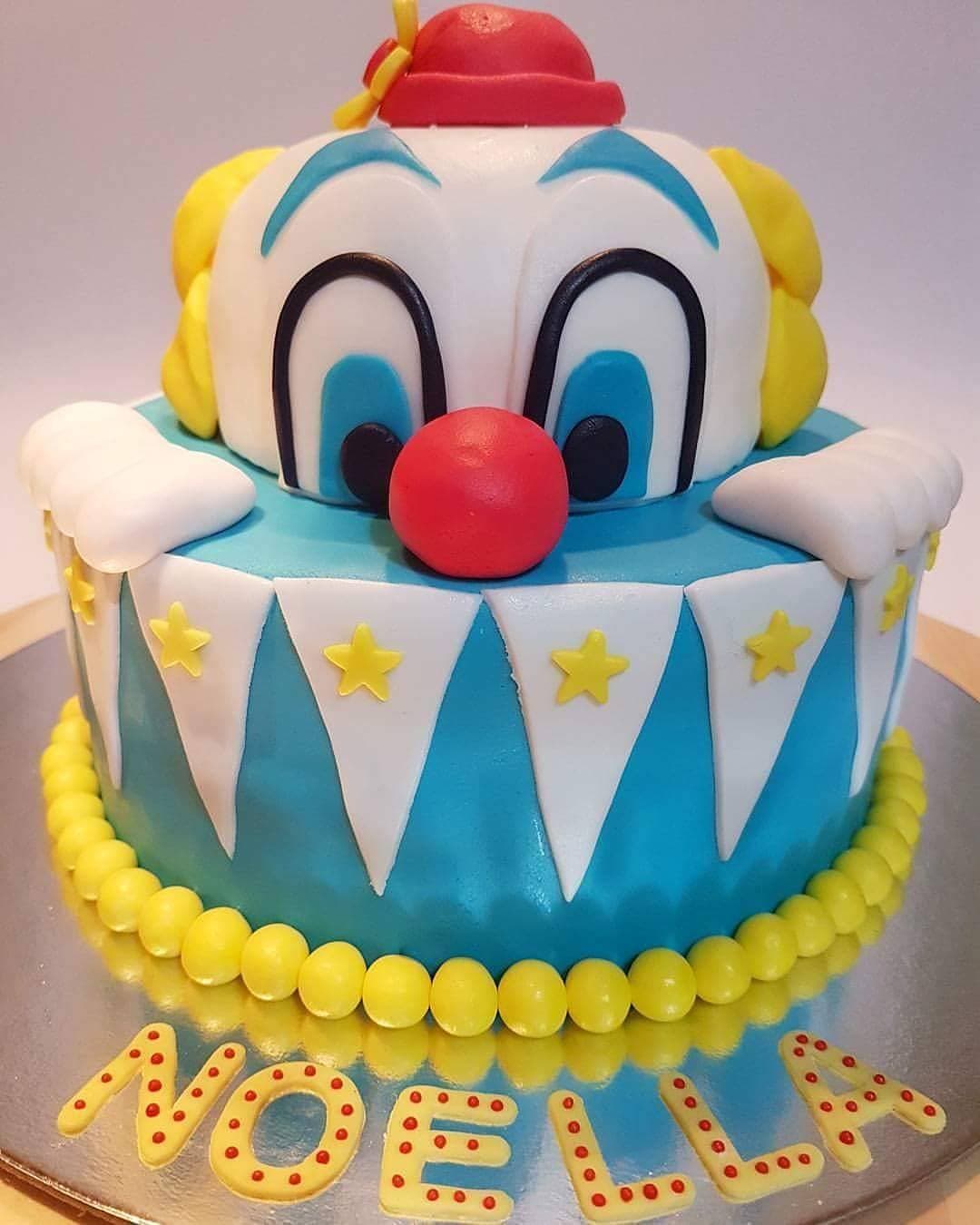 Clown Rainbow Cake