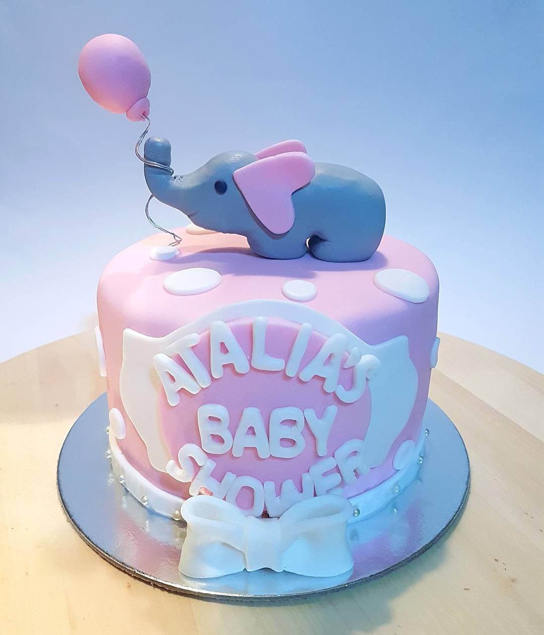 Elephant Baby Shower Cake