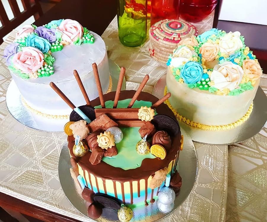 Watercolor Drip Cake