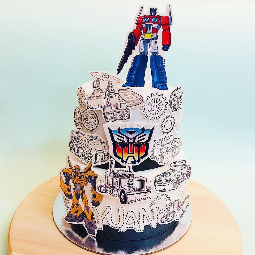 Transformers Birthday Cake