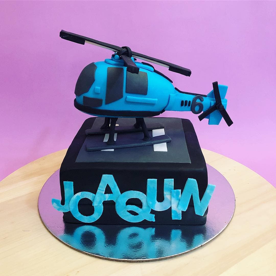 Helicopter Topper Cake
