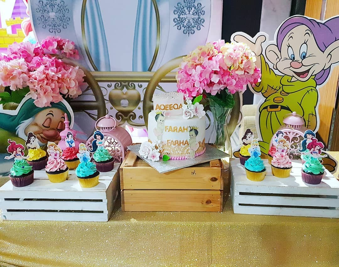 Twin Princess Aqeeqa Cake