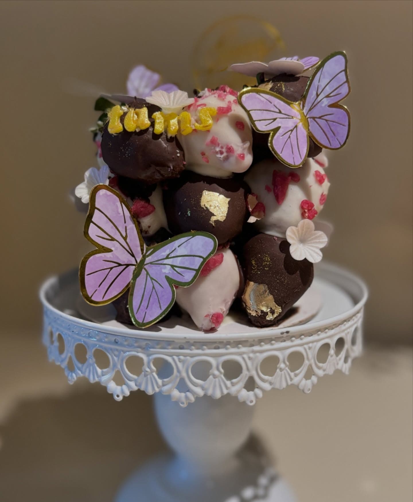 Strawberry Cube Cake