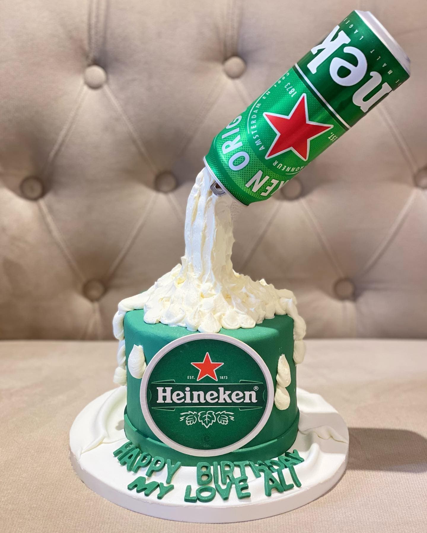 Heineken Bottle Cake