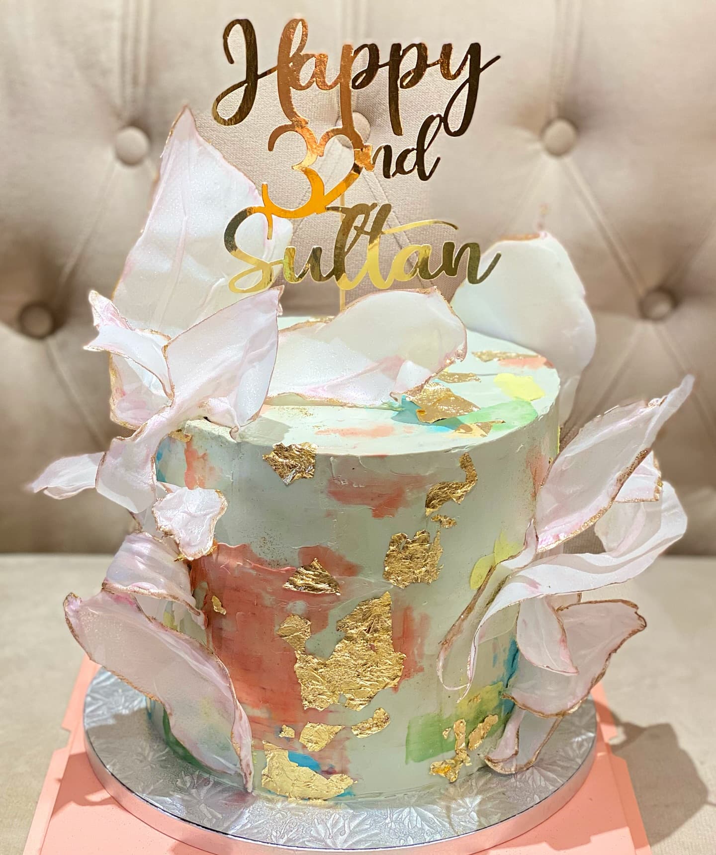 Spatula Painted Cake