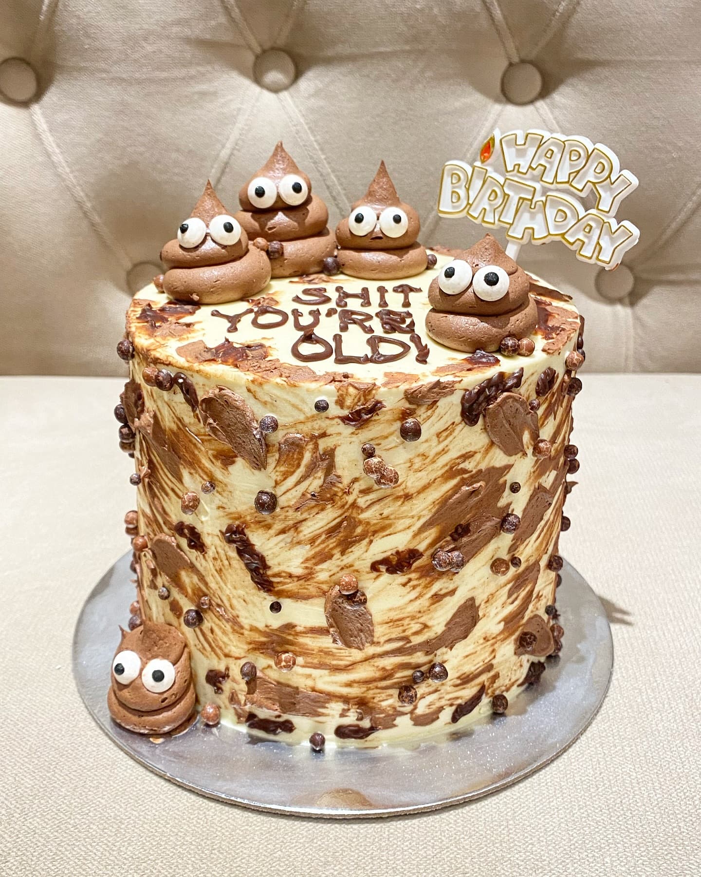 Poop Emoji Cake