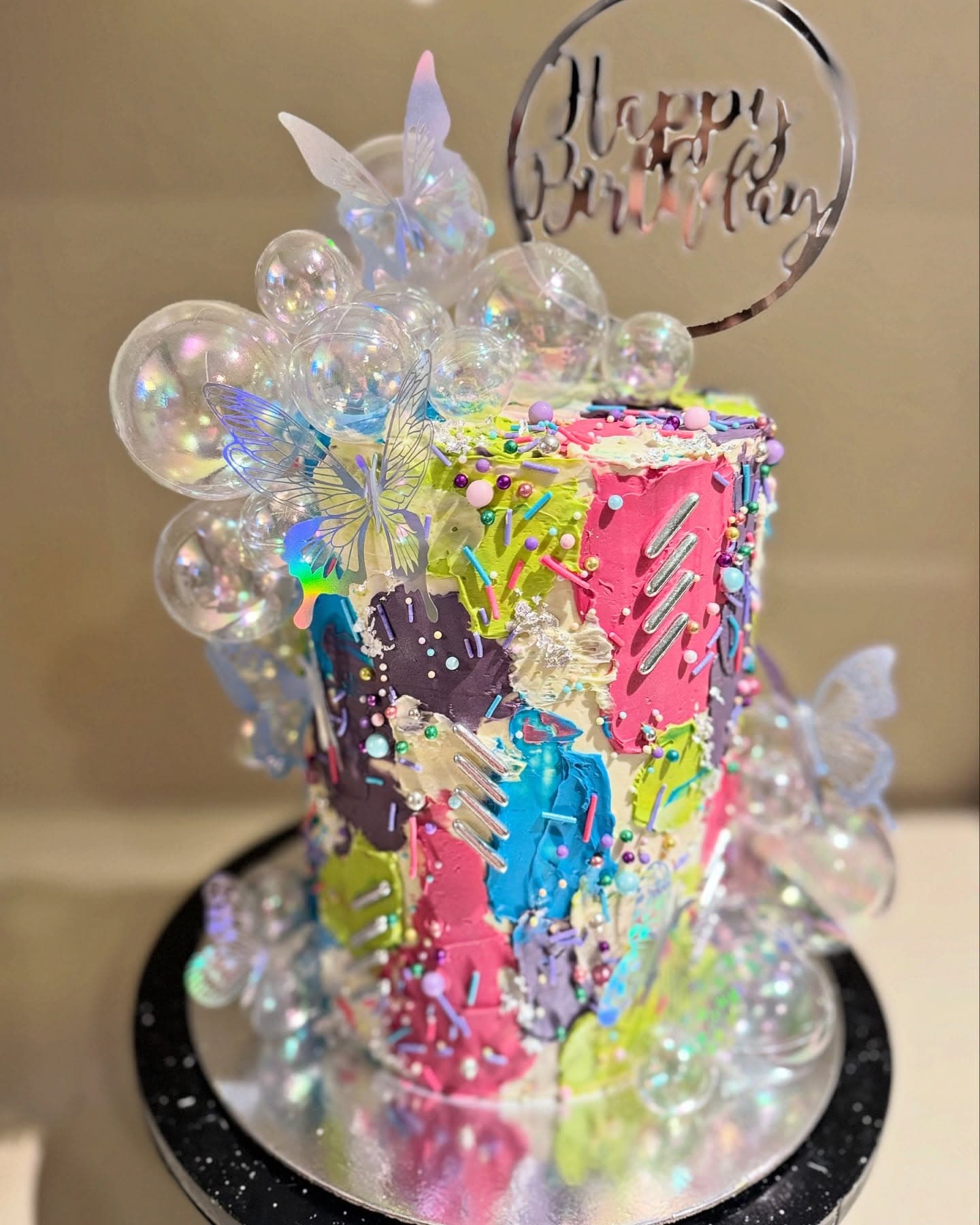 Iridescent Bubble Cake