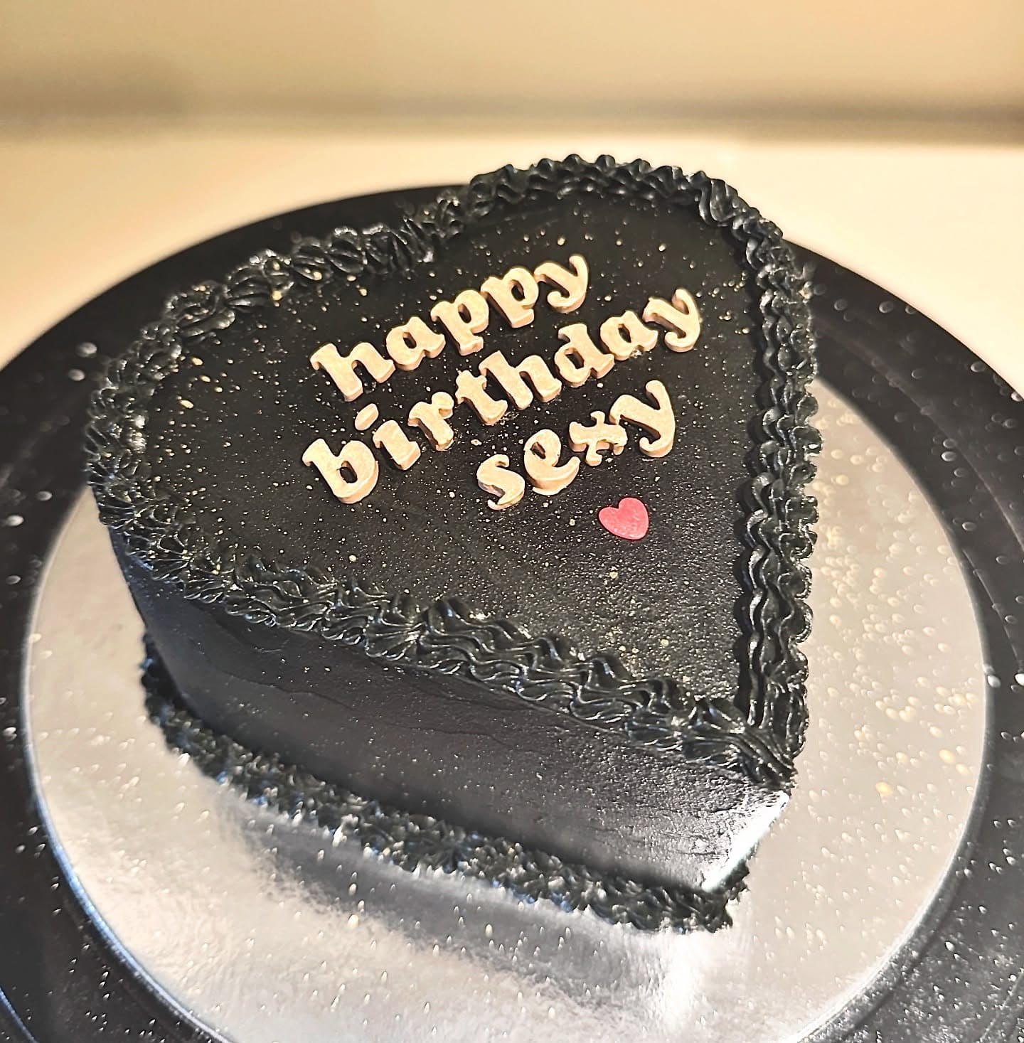 Black Heart Cake